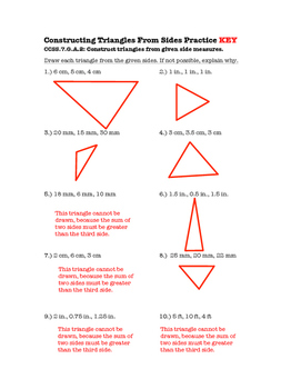 constructing triangles homework