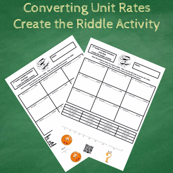 Preview of 7th Grade Converting Unit Rates Create the Riddle Activity