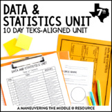 Data & Statistics Unit | TEKS Populations, Graphs, Dot & B