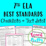 7th Grade ELA Florida BEST Standards (Checklists and Text Sets)