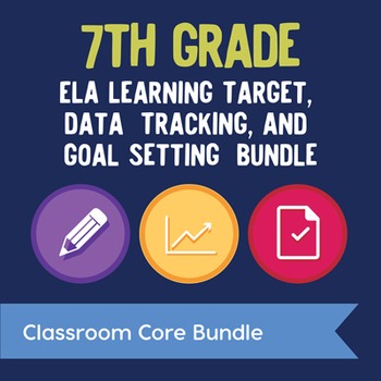 Preview of 7th Grade ELA Learning Target, Data Tracking, & Goal Setting Bundle