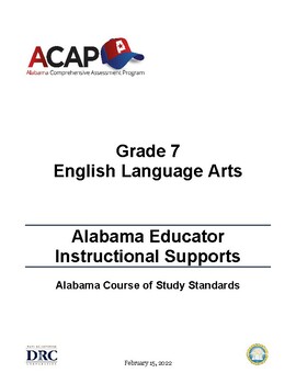 Preview of 7th Grade ELA/Reading ACAP Summative Assessment Aid
