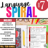 7th Grade ELA Spiral Review: Daily Grammar & Language Arts