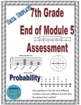 Preview of 7th Grade End of Module 5 Assessment - SBAC - Editable