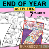 Preview of 7th Grade End of Year Memory Book - End of Year Activity - Last Week of School