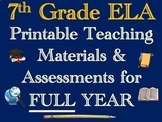 7th Grade English Language Arts ELA Printable Teaching Mat