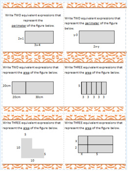 Preview of 7th Grade Expressions and Equations Rotations/Small Group