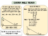 7th Grade Exterior Angle Theorem Poster/Anchor Chart