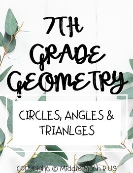 Preview of 7th Grade (Farmhouse) Geometry Posters