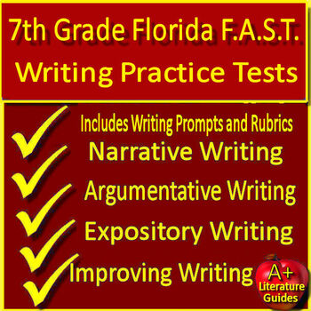 Preview of 7th Grade Florida FAST PM3 Writing Practice Tests Florida BEST Standards ELA