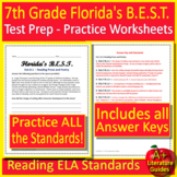 7th Grade Florida FAST Reading ELA Test Prep Florida BEST 