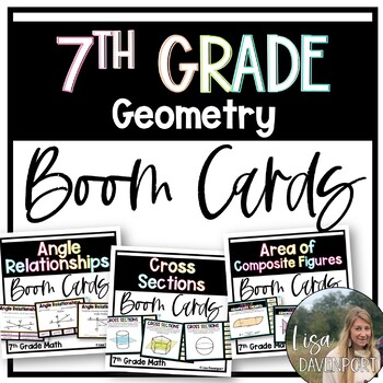 Preview of 7th Grade Geometry Boom Cards Bundle
