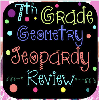 Preview of 7th Grade Geometry Jeopardy Review Game