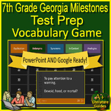 7th Grade Georgia Milestones Vocabulary Game - GMAS Readin