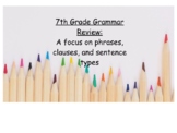 7th Grade Grammar Review Practice
