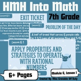 7th Grade HMH Into Math | Rational Numbers | Module 6, Lesson 1 | Winter