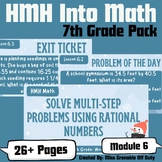 7th Grade HMH Into Math | Module 6: Rational Numbers Slides | Winter