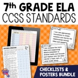 7th Grade ELA CCSS I Can Posters & Checklists BUNDLE