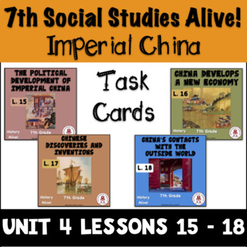Preview of 7th Grade Imperial China Unit 4 Lessons 15 - 18 History Alive!