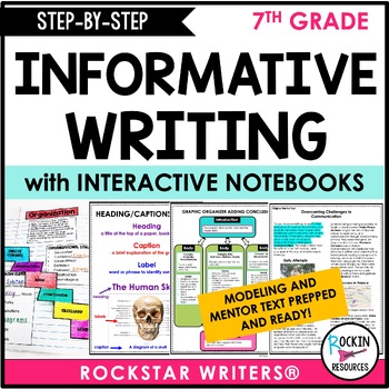 Preview of 7th Grade Informative Writing - Printable Version - Middle School - Model Lesson