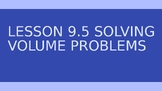 7th Grade LESSON 9.5 Solving Volume Problems