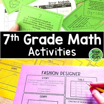 Preview of 7th Grade Math Activities, Lessons, Projects & More Bundle