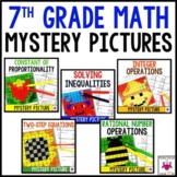 7th Grade Math Coloring Activities | Mystery Pictures | Fu