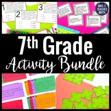 7th Grade Math Activity Bundle