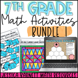 7th Grade Math Activity and Worksheet Mega Bundle