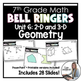 7th Grade Math Bell Ringers - Geometry