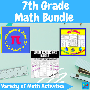 Preview of 7th Grade Math Bundle
