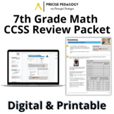 7th Grade Math CCSS Review - Authentic Tasks