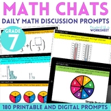 7th Grade Math Chats - Daily Math Problems - 7th Grade Math Bell Ringers