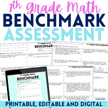 Preview of 7th Grade Math Benchmark Exam