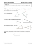 7th Grade Math Common Core Geometry Worksheet Series