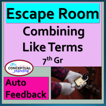 Preview of 7th Grade Math Escape Room Review Activity BUNDLE | DIGITAL | Common Core