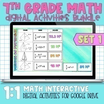 Preview of 7th Grade Math Digital Activities Bundle