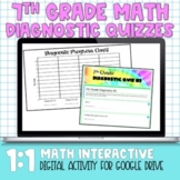 7th Grade Math Digital Diagnostic Quizzes