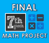 7th Grade Math - END OF YEAR PROJECT (Editable!)
