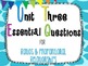 7th Grade Math Essential Questions Giraffe Print *Common Core Aligned*