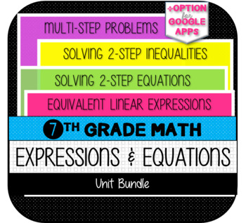 Preview of 7th Grade Math: Expressions & Equations UNIT BUNDLE