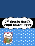7th Grade Math Final Exam Prep