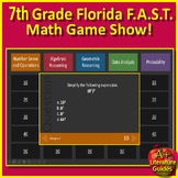 7th Grade Math Florida FAST Game PM3 Spiral Review Using F