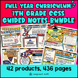 Preview of 7th Grade Math Full-Year Guided Notes BUNDLE | CCSS Sketch Notes Lessons