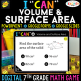 7th Grade Math Game DIGITAL | Volume & Surface Area | Dist