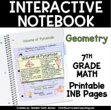 7th Grade Math Geometry Interactive Notebook Unit
