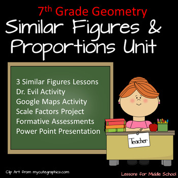 Preview of 7th Grade Math -Geometry: Similar Figures Unit