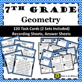 7th Grade Math Geometry Task Cards Bundle