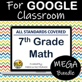 7th Grade Math Digital Google Classroom Bundle ⭐ Distance 