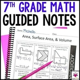 7th Grade Math Guided Notes - 7th Grade Math Notes